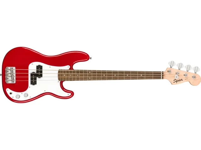Squier Mini Precision Bass Dakota Red front view