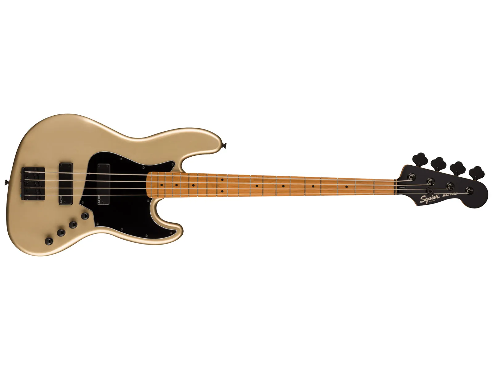 Squier Contemporary Active Jazz Bass HH Shoreline Gold front view