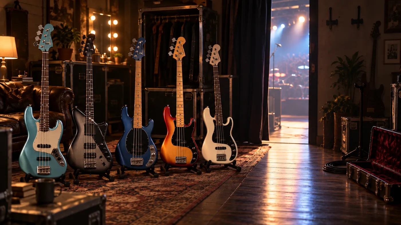 Backstage Bass Lineup to the Stage